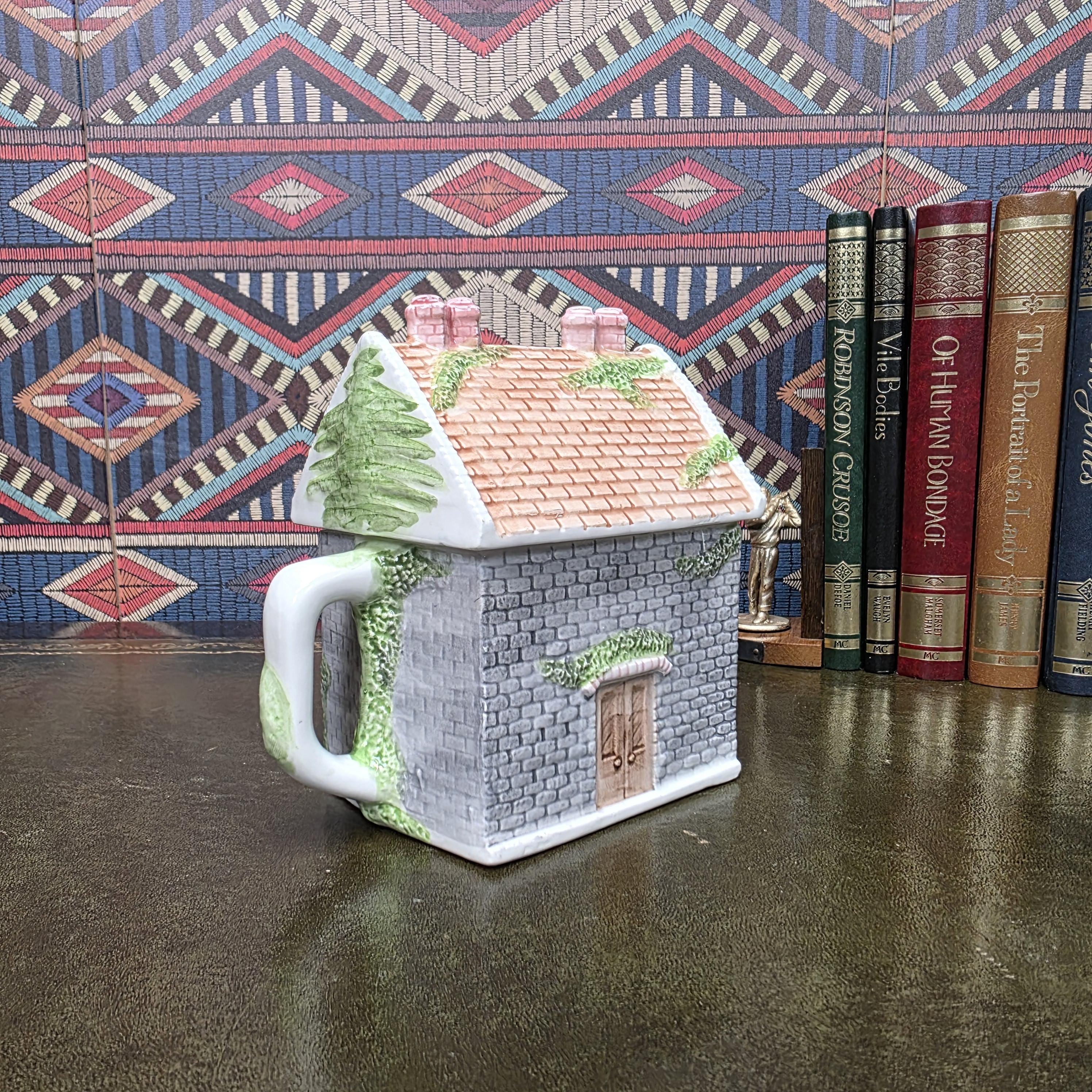 Leonardo Collection Cottage House Teapot Crown and Anchor Pub Ceramic Novelty Tea Pot English