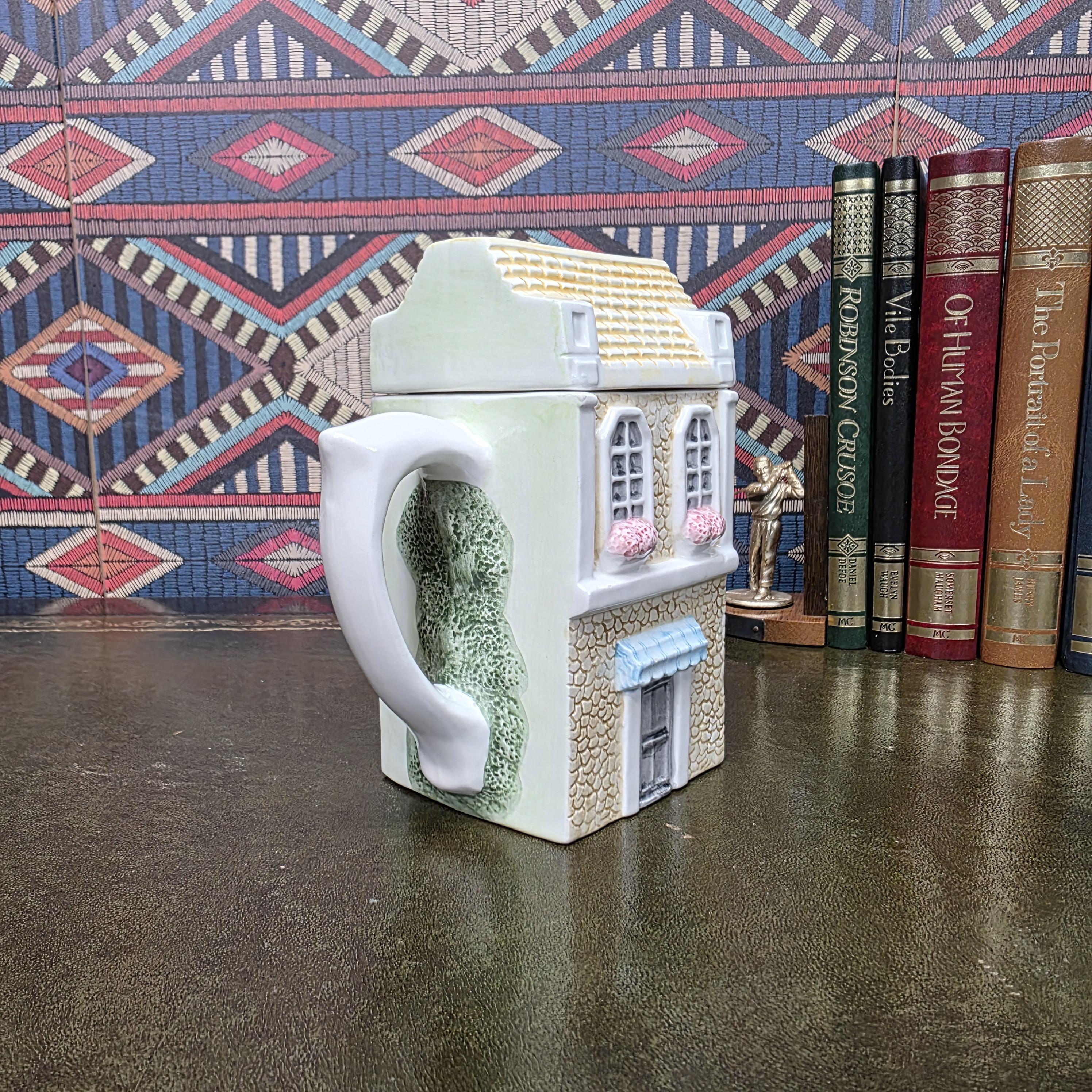 Leonardo Collection Post Office Teapot Ceramic Village House Novelty Tea Pot British Cottage Decor