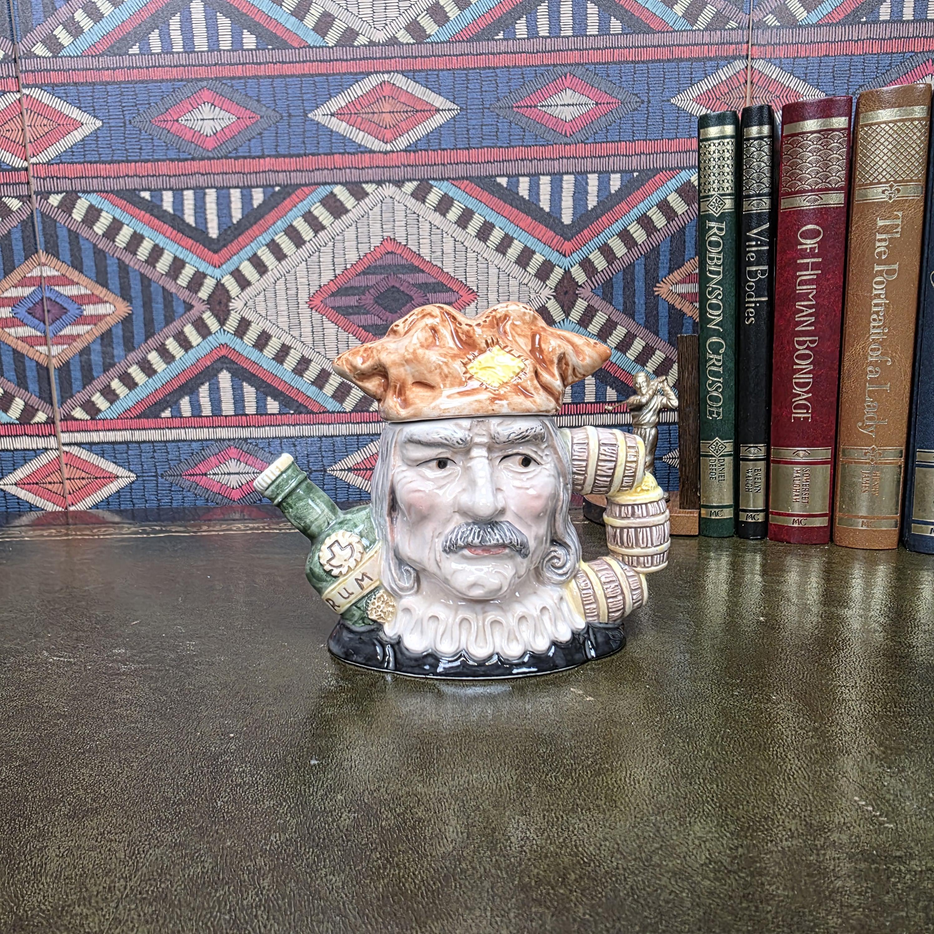 Leonardo Collection Rum Bottle King Teapot Character Ceramic Novelty Tea Pot Tavern Decor