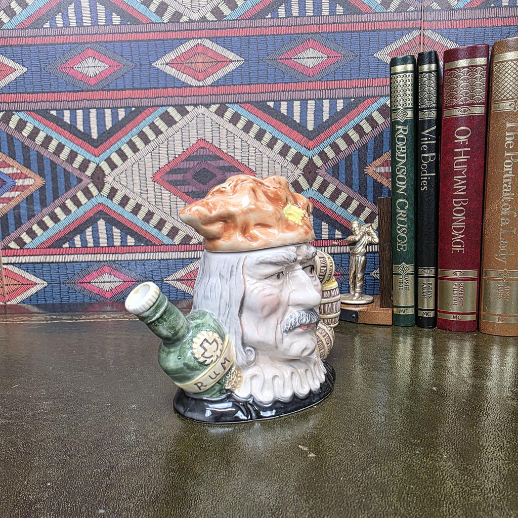 Leonardo Collection Rum Bottle King Teapot Character Ceramic Novelty Tea Pot Tavern Decor