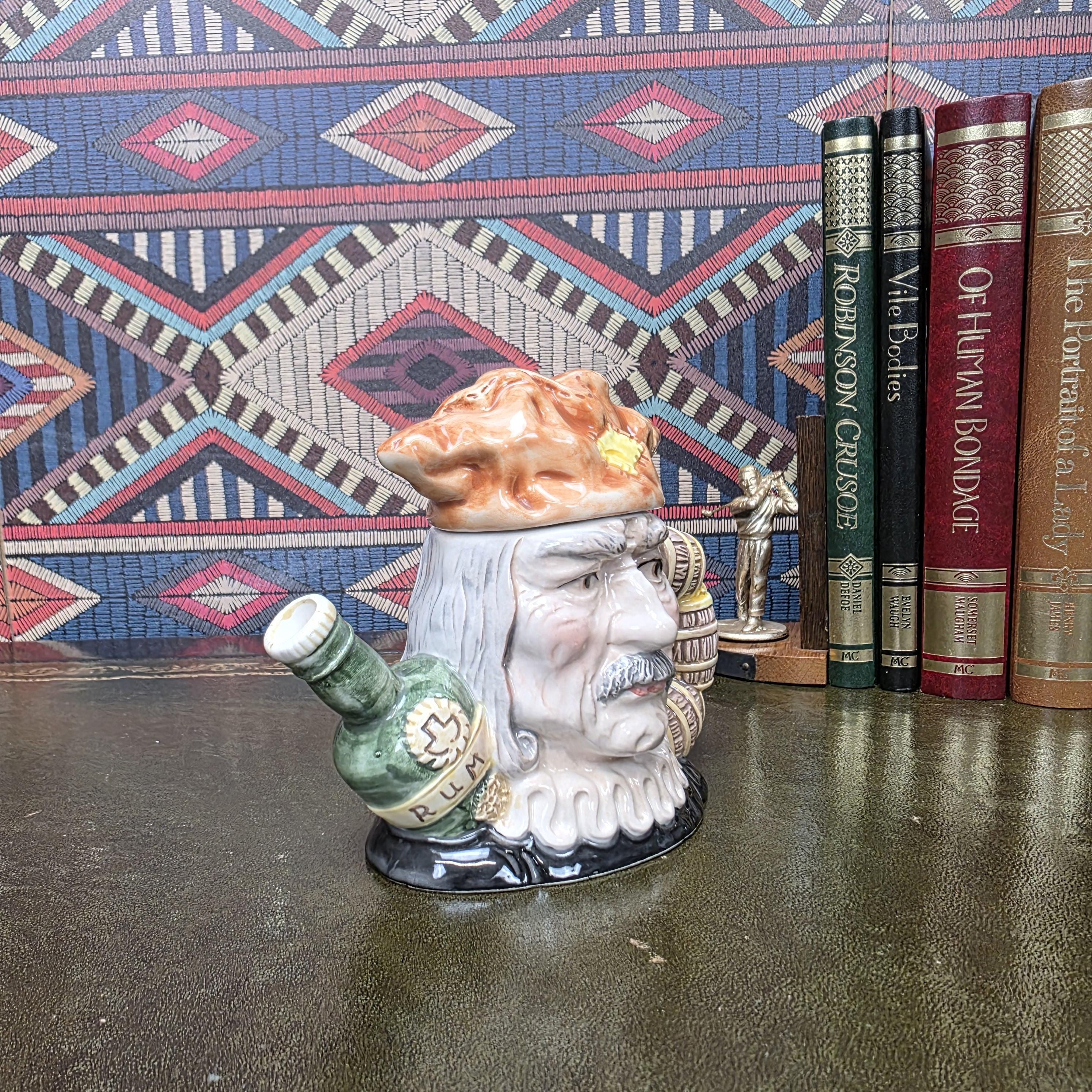 Leonardo Collection Rum Bottle King Teapot Character Ceramic Novelty Tea Pot Tavern Decor