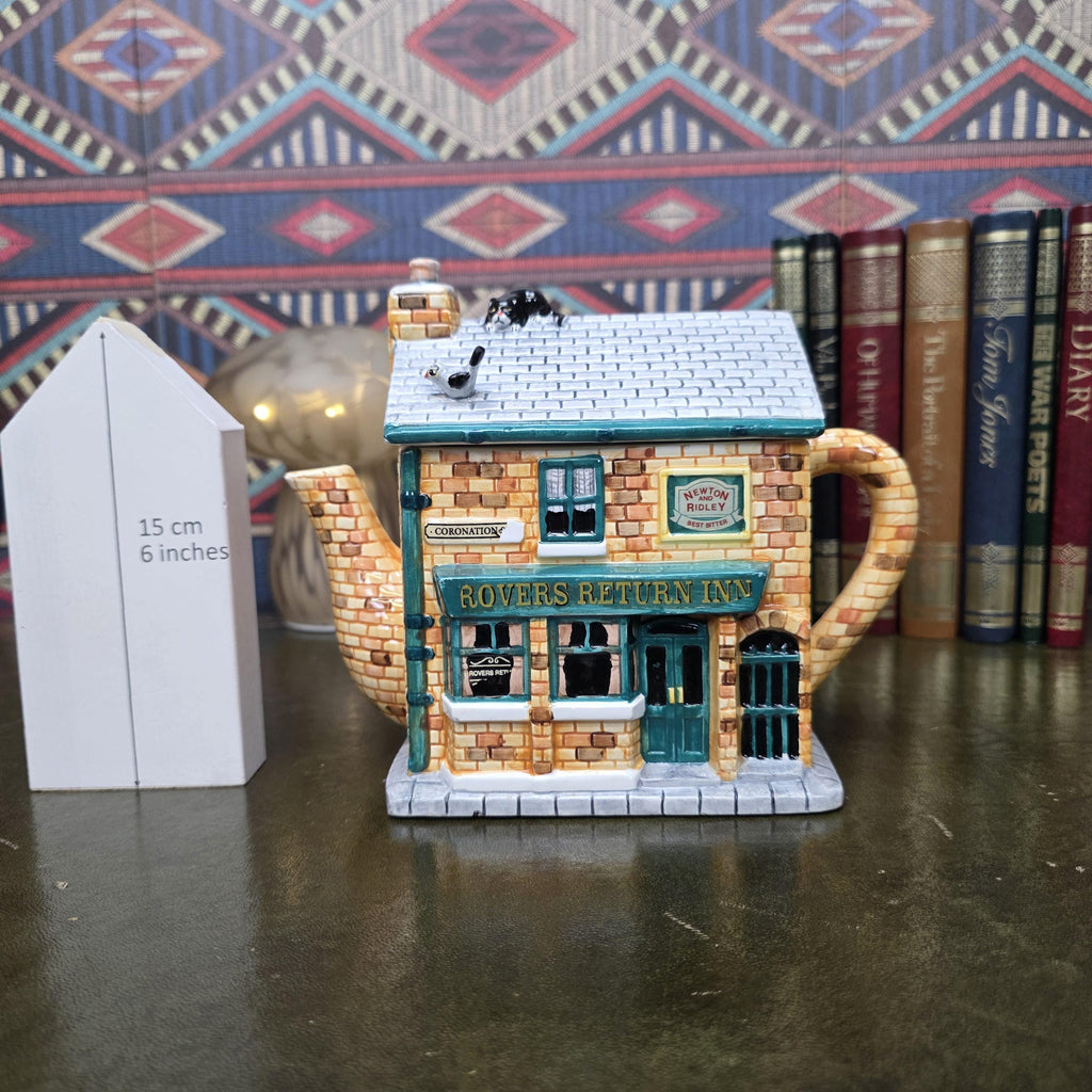 Coronation Street Teapot Rovers Return Inn Annie Rowe Ceramic Pub Collectible TV Memorabilia Kitchen
