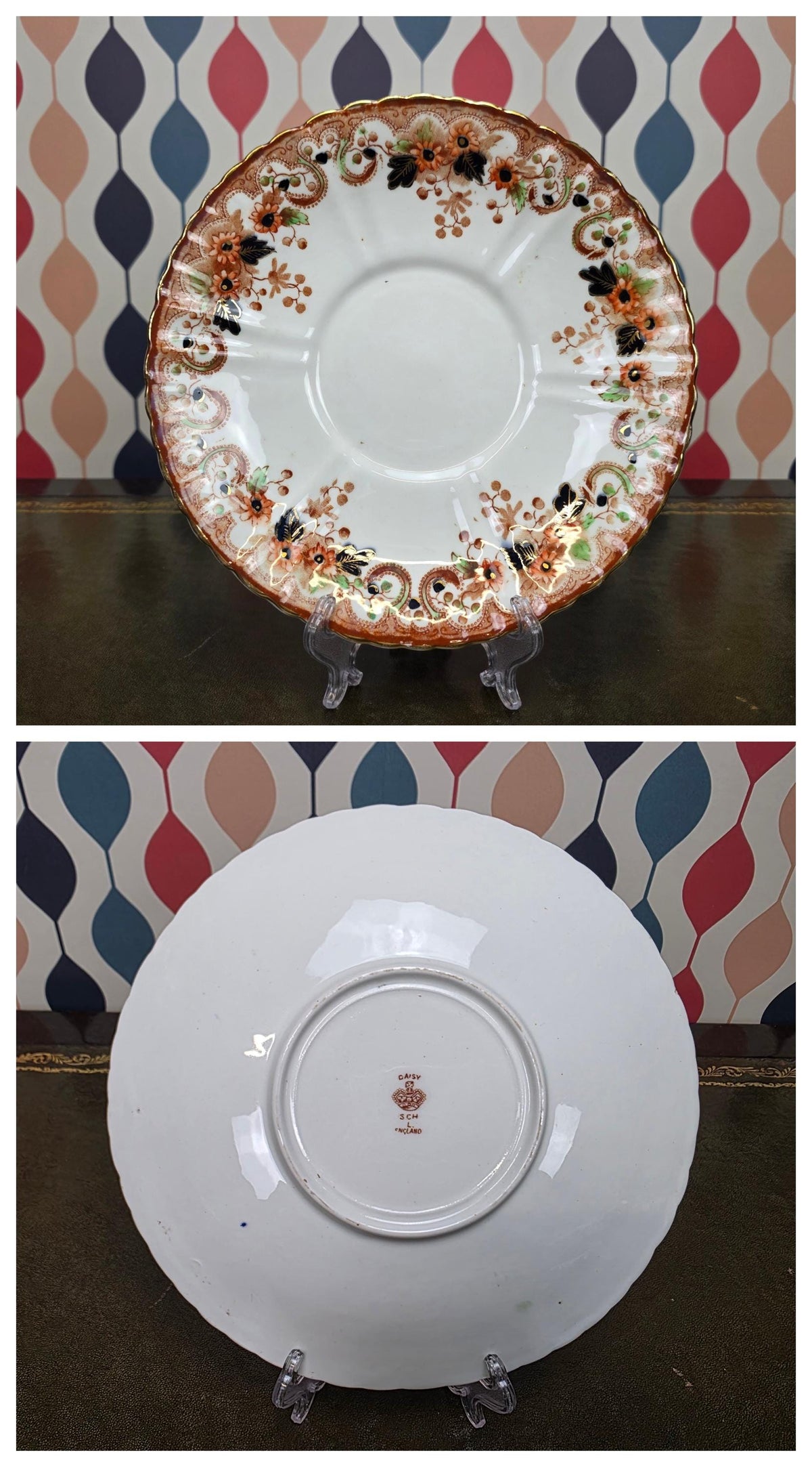 Royal Albert Wellington Daisy Tea Service Pieces, English Bone China, Trio Set, Saucer, Jug, Serving Dish