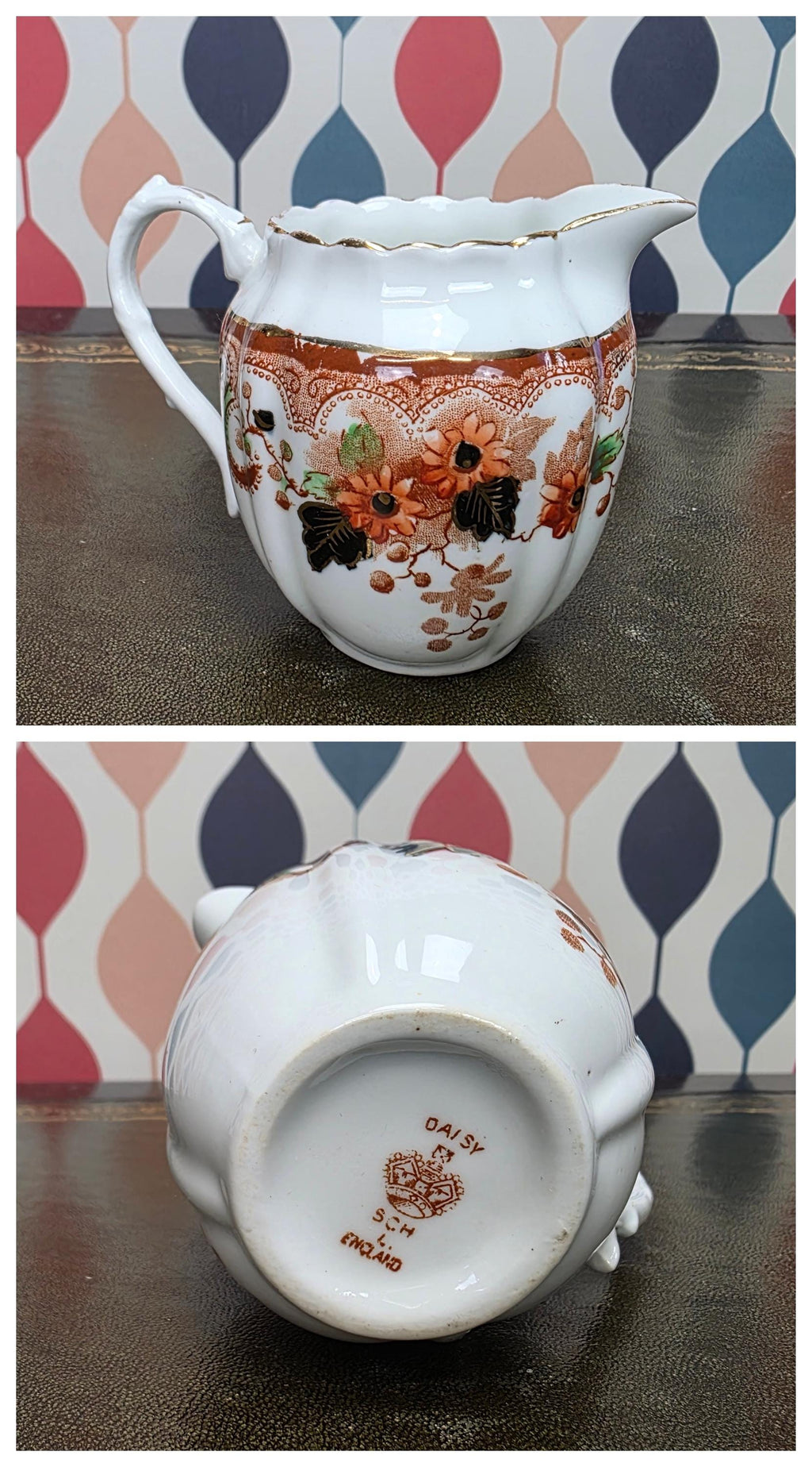 Royal Albert Wellington Daisy Tea Service Pieces, English Bone China, Trio Set, Saucer, Jug, Serving Dish