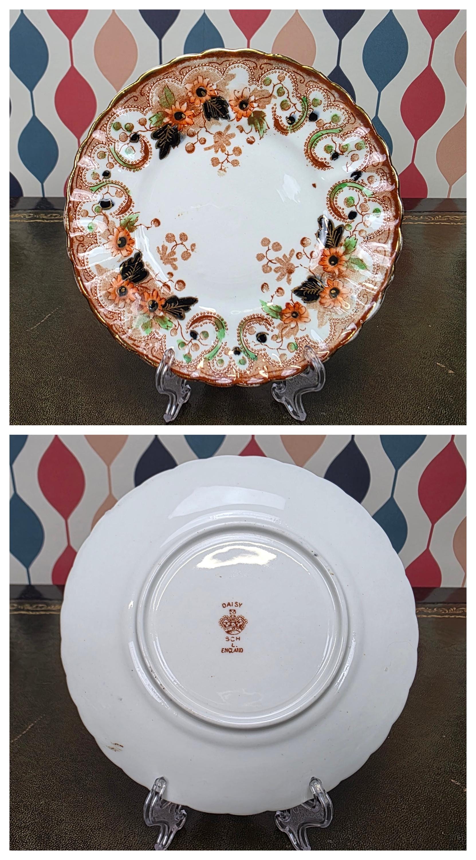Royal Albert Wellington Daisy Tea Service Pieces, English Bone China, Trio Set, Saucer, Jug, Serving Dish
