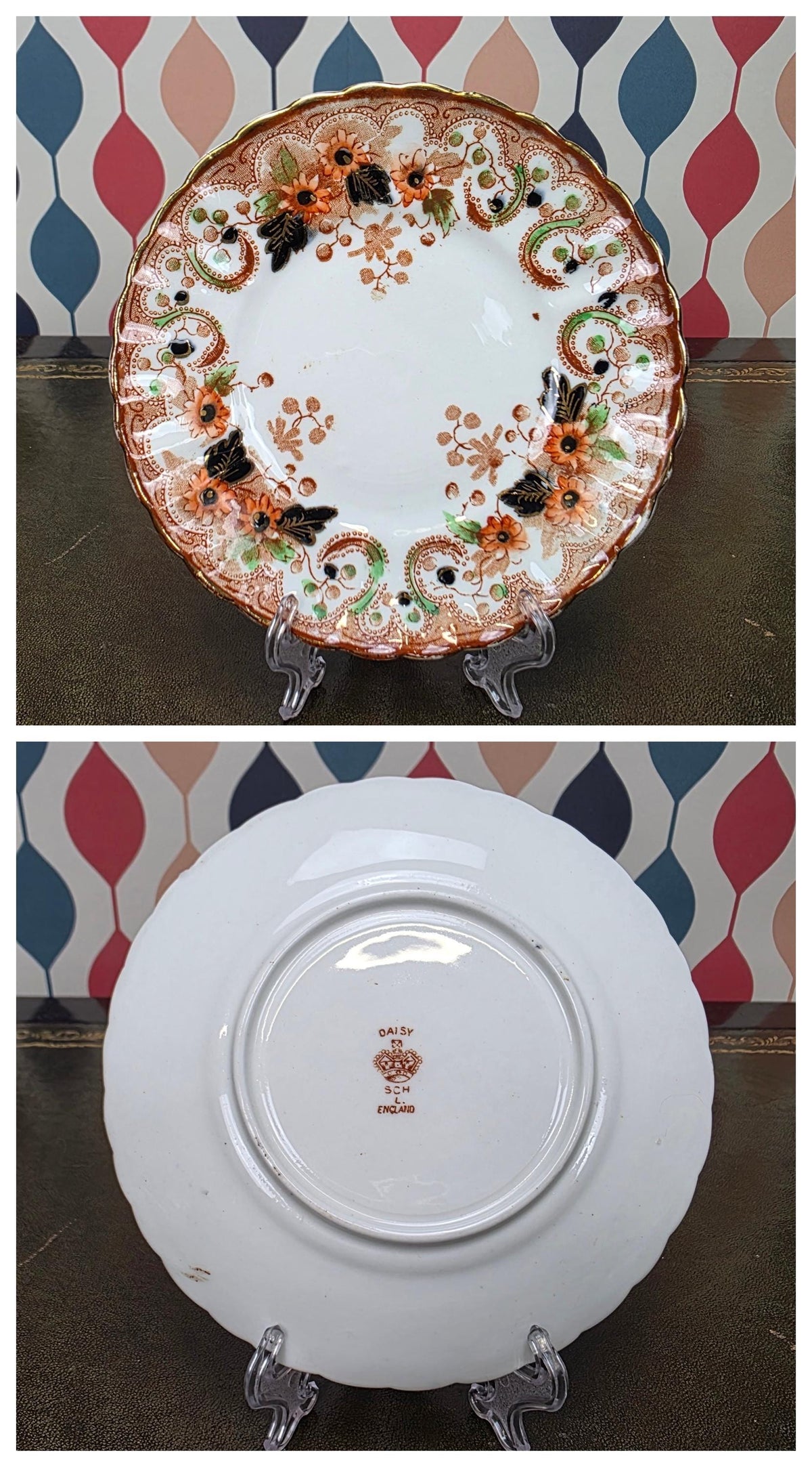 Royal Albert Wellington Daisy Tea Service Pieces, English Bone China, Trio Set, Saucer, Jug, Serving Dish