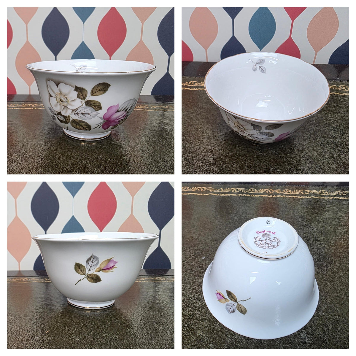 Royal Grafton Daybreak Tea Trio Fine Bone China Floral Cup Saucer Tea Plate Staffordshire