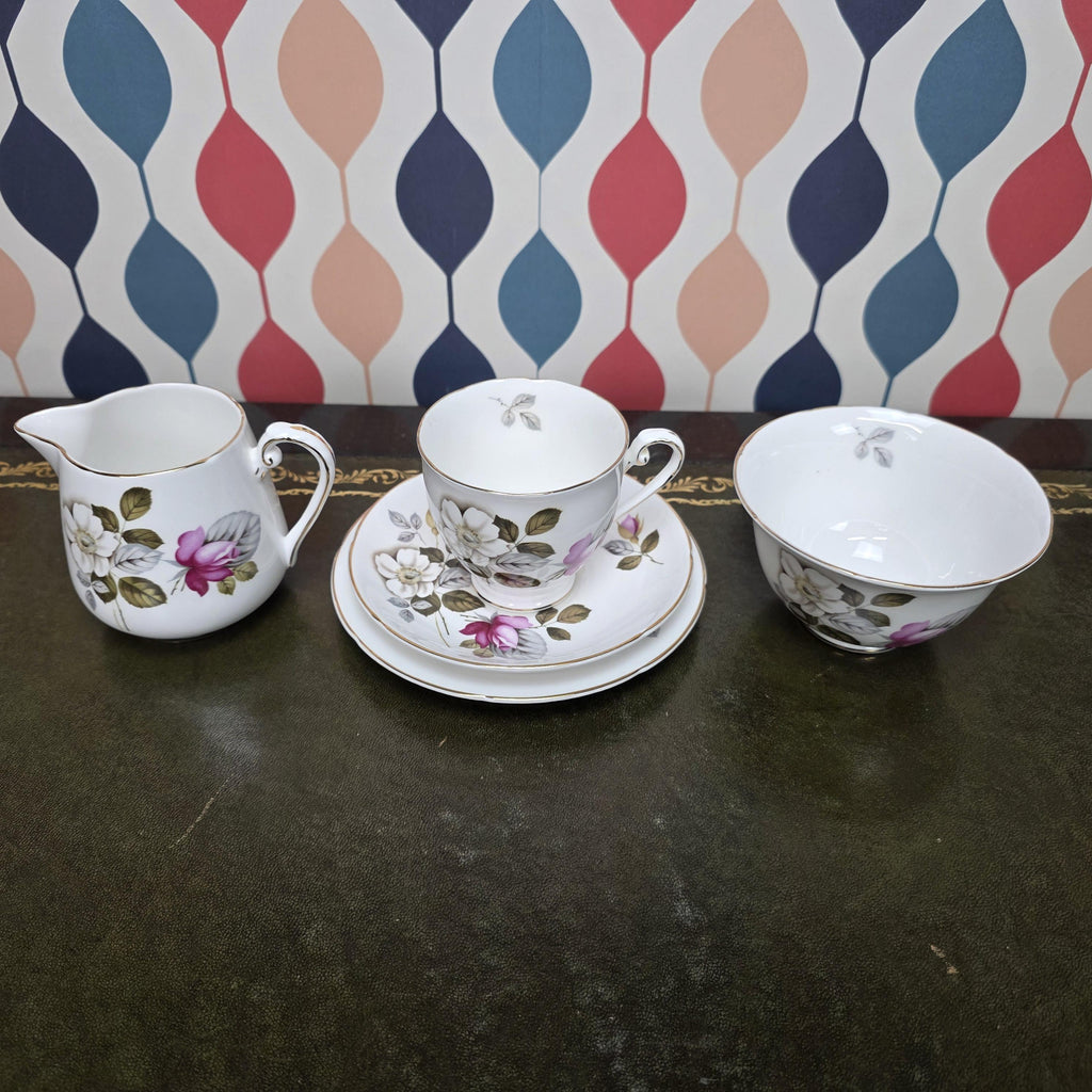Royal Grafton Daybreak Tea Trio Fine Bone China Floral Cup Saucer Tea Plate Staffordshire