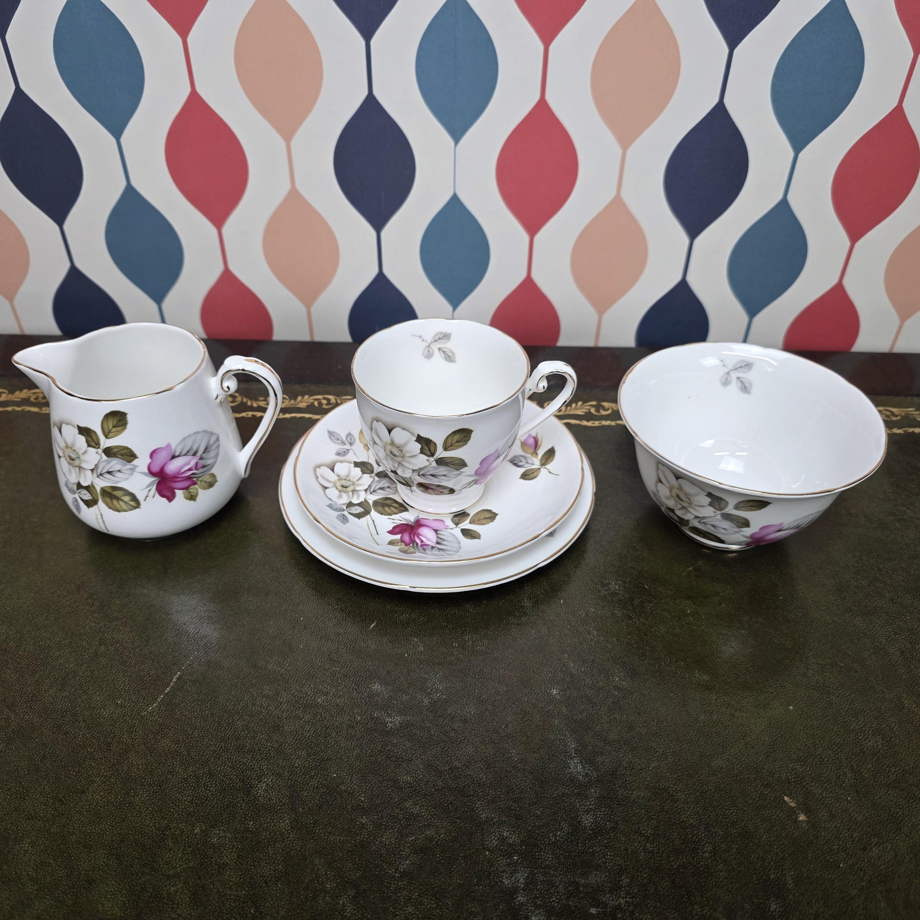 Royal Grafton Daybreak Tea Trio Fine Bone China Floral Cup Saucer Tea Plate Staffordshire