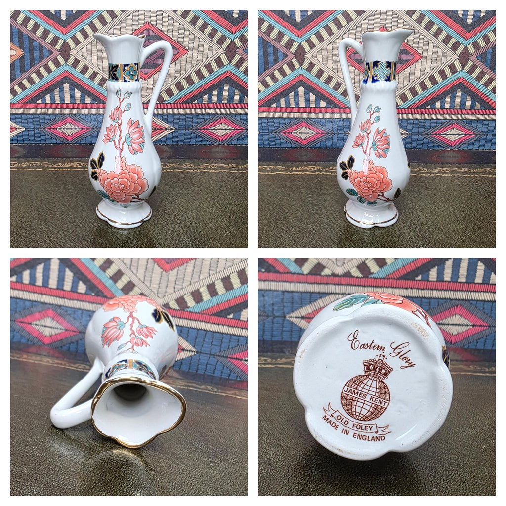 James Kent Eastern Glory Teapot Chinoiserie Coffee Pot Old Foley England Floral Bird Collectible