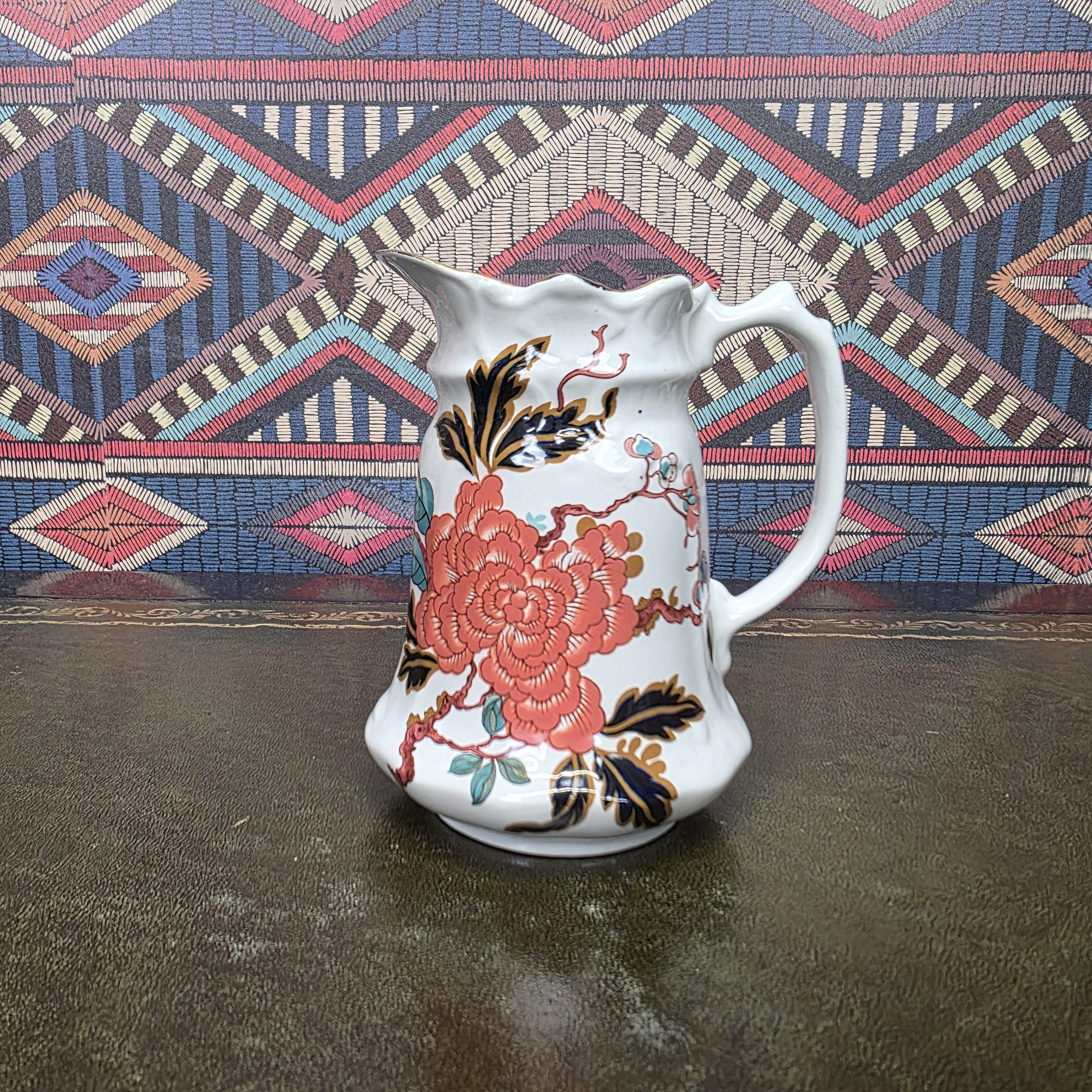 James Kent Eastern Glory Teapot Chinoiserie Coffee Pot Old Foley England Floral Bird Collectible