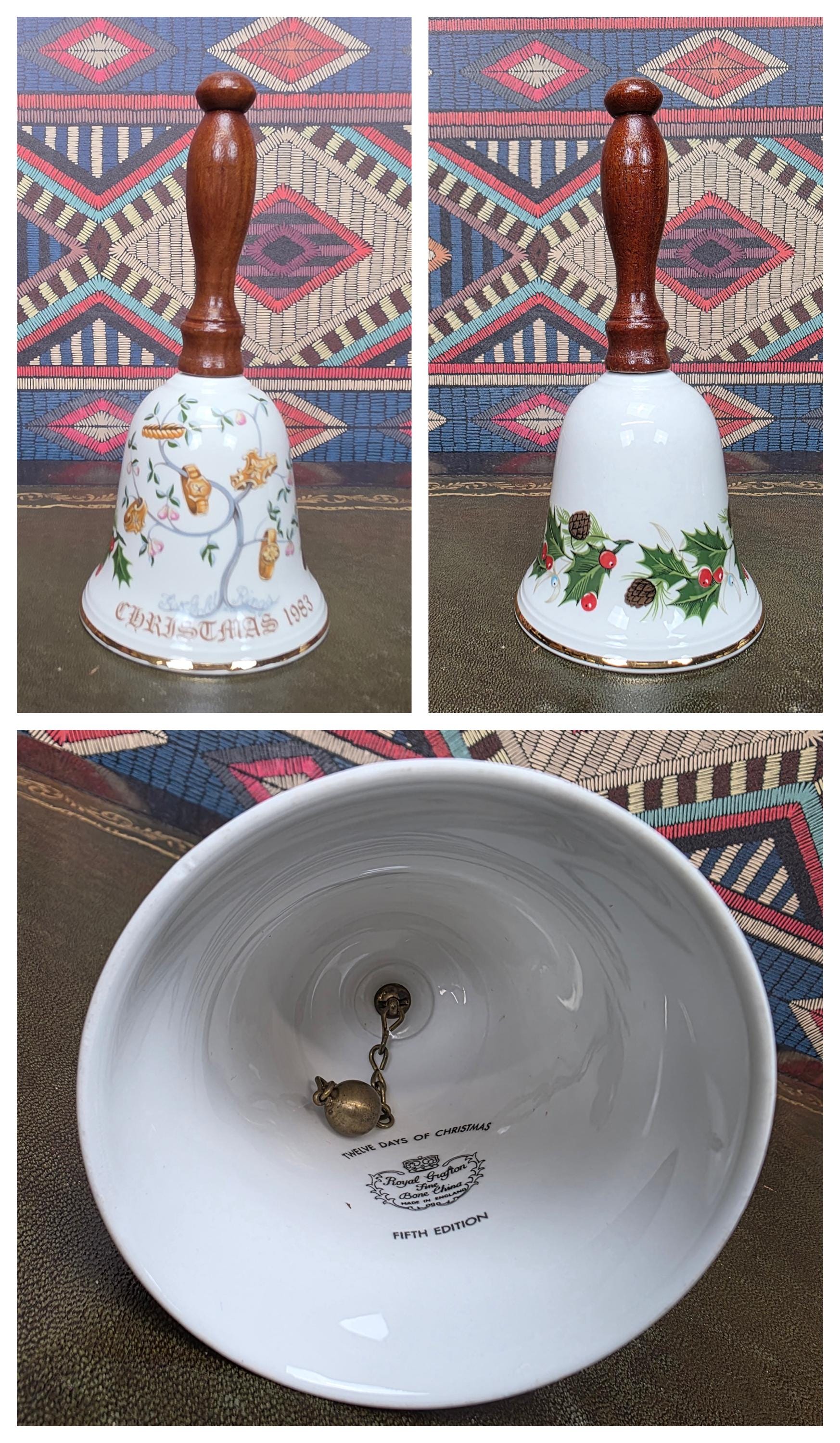 Royal Grafton Christmas Bell 1979 First Edition Twelve Days of Christmas Bone China Collectible