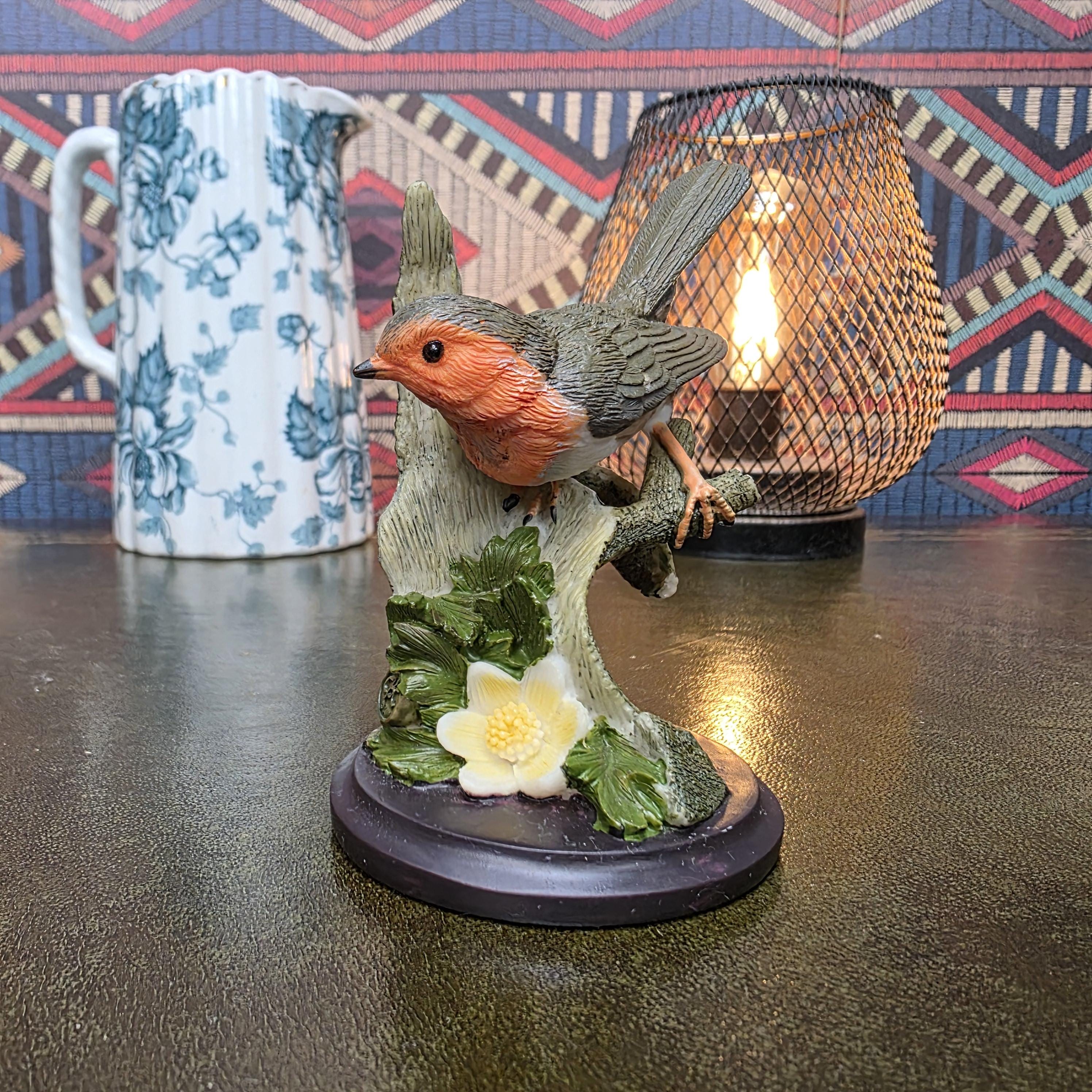 Robin Bird Figurine Reader's Digest 2004 Hand Painted Wildlife Sculpture Andy Pearce Nature Collectible