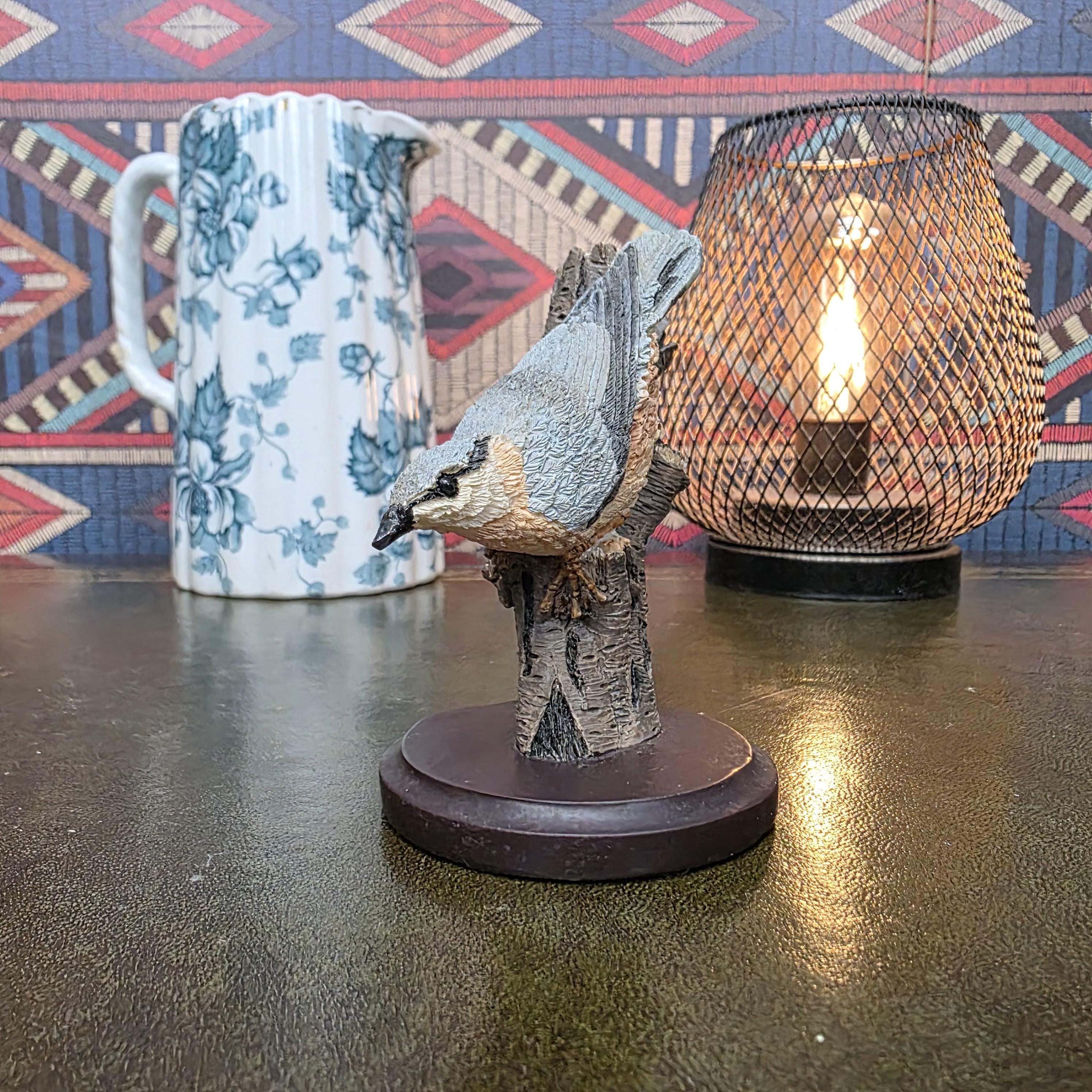 Nuthatch Ornament Country Bird Collection 2002 Andy Pearce Hand Painted Garden Wildlife Display Piece
