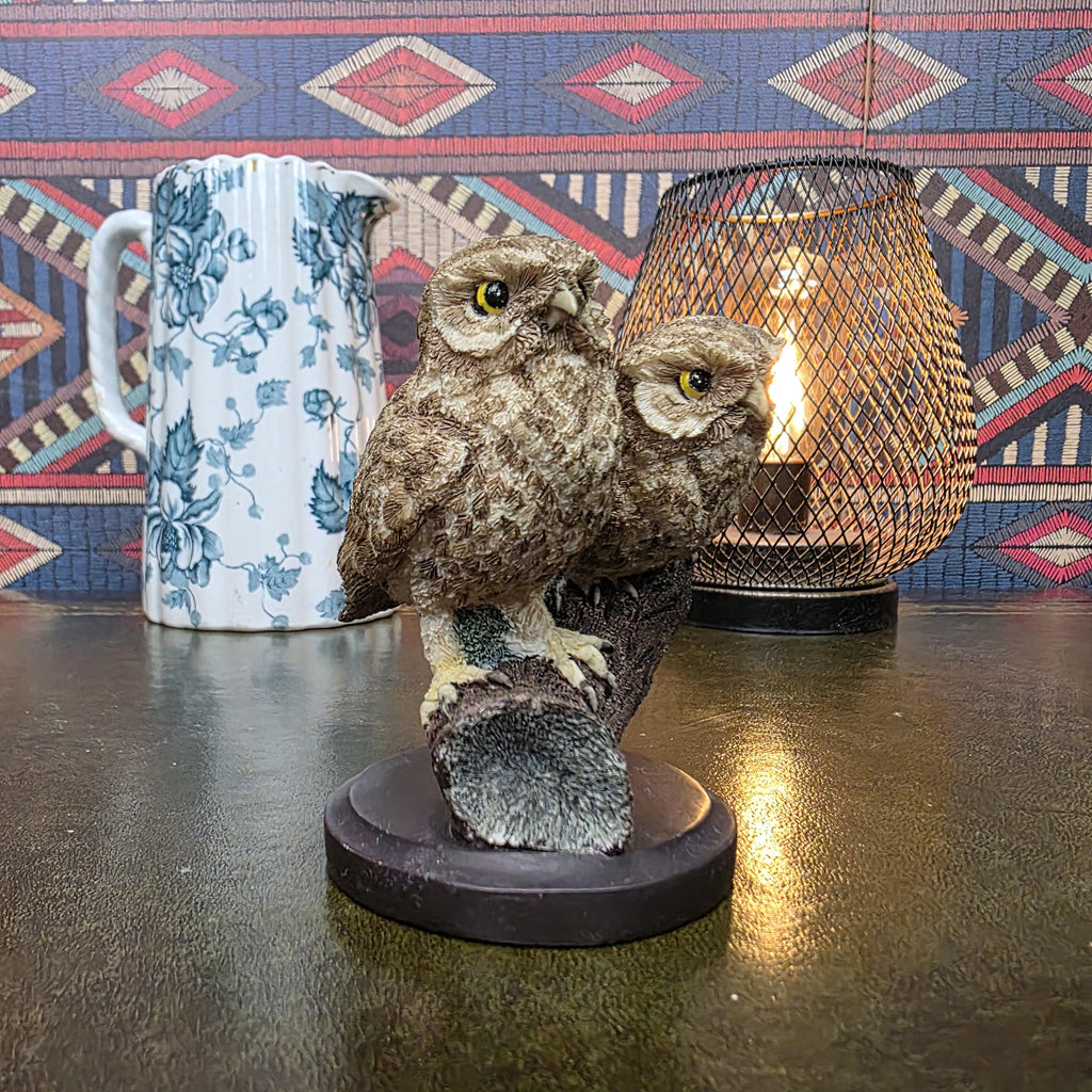 Little Owl Figurine Andy Pearce Hand Painted Wildlife Sculpture Eaglemoss 2002 Country Bird Collection