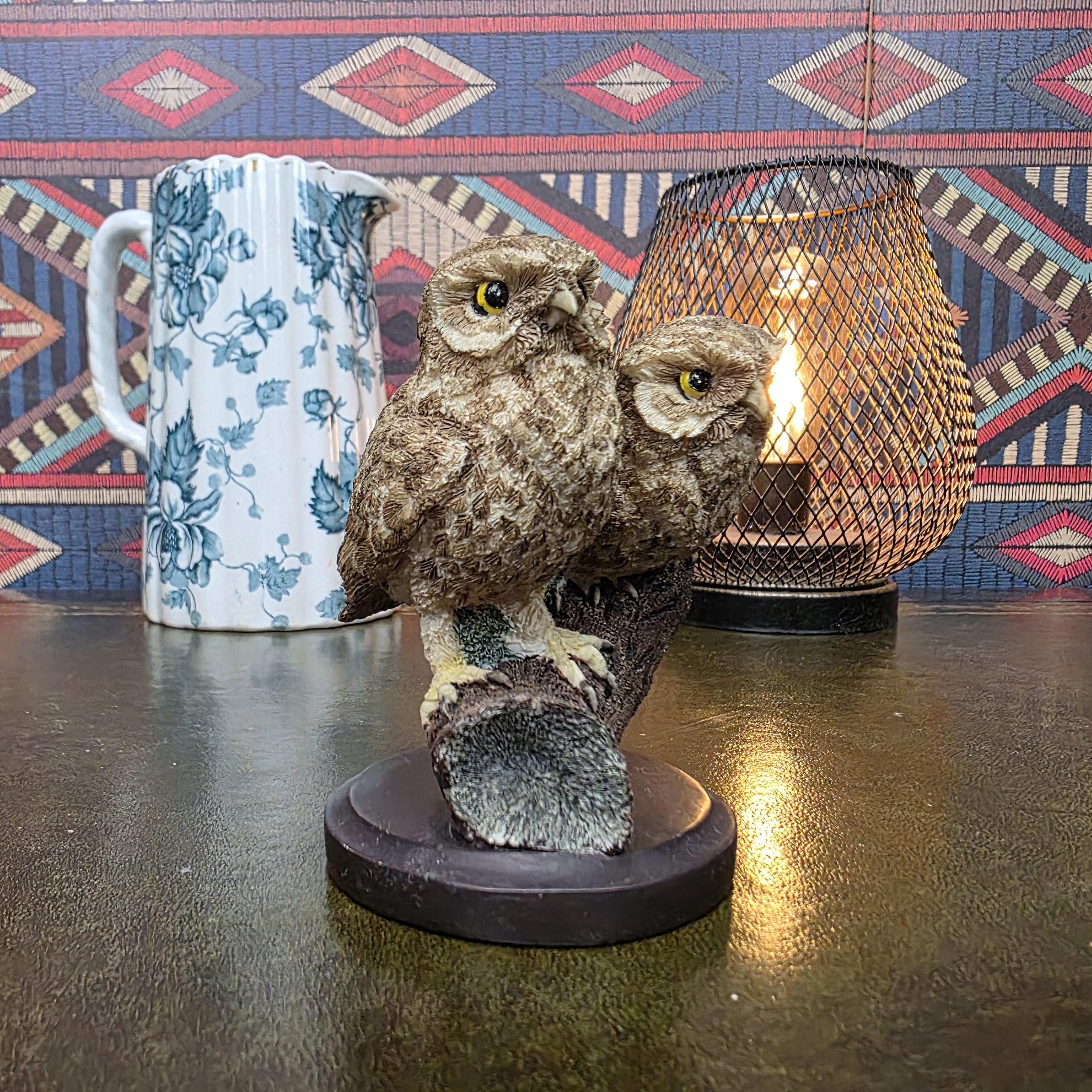 Little Owl Figurine Andy Pearce Hand Painted Wildlife Sculpture Eaglemoss 2002 Country Bird Collection