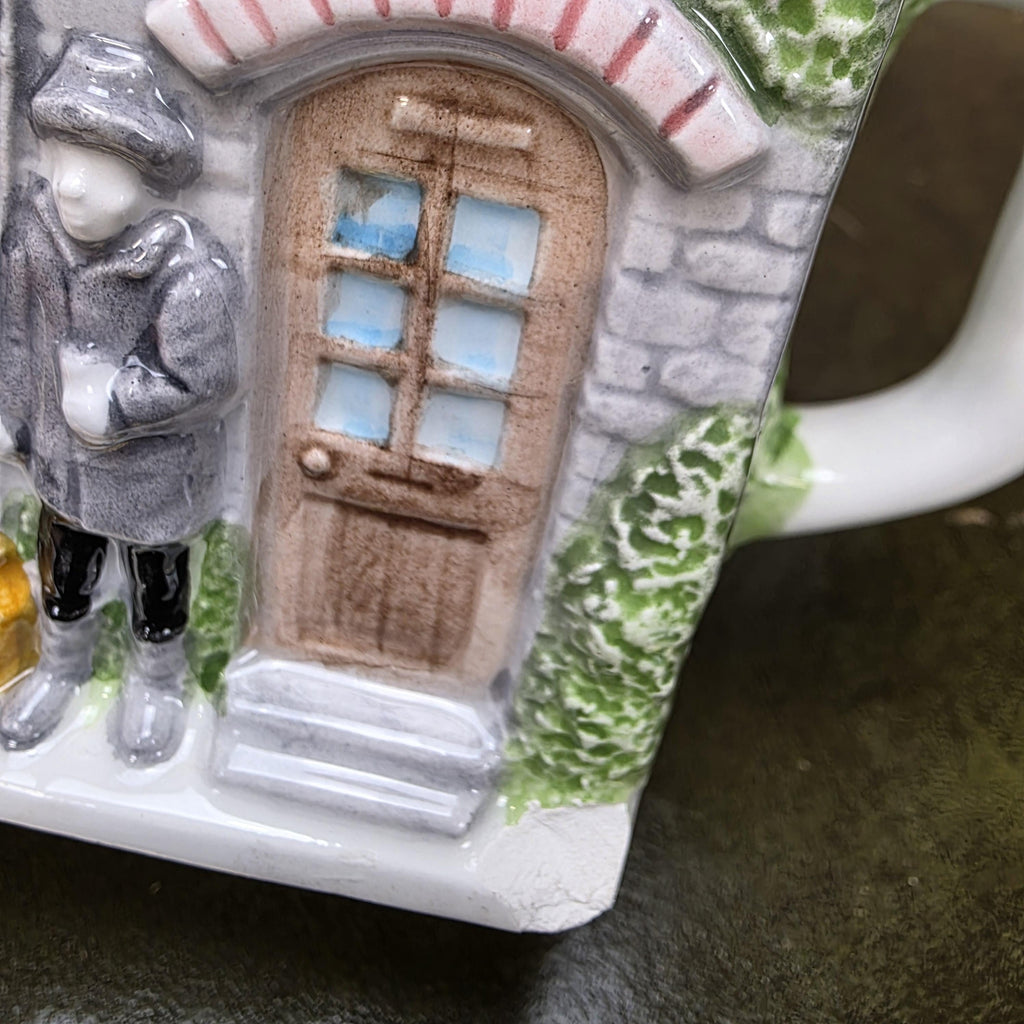 Leonardo Collection Cottage House Teapot Crown and Anchor Pub Ceramic Novelty Tea Pot English