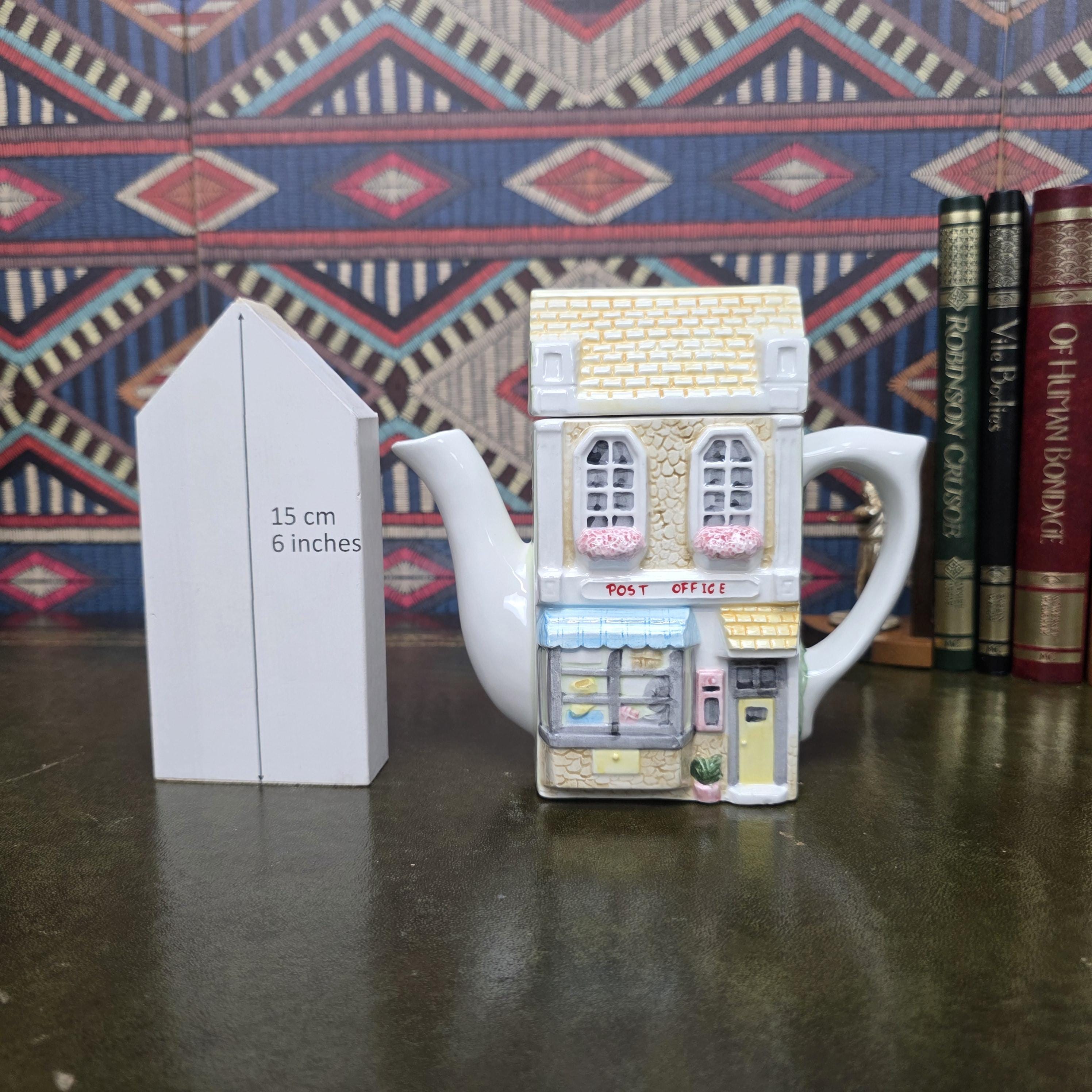 Leonardo Collection Post Office Teapot Ceramic Village House Novelty Tea Pot British Cottage Decor