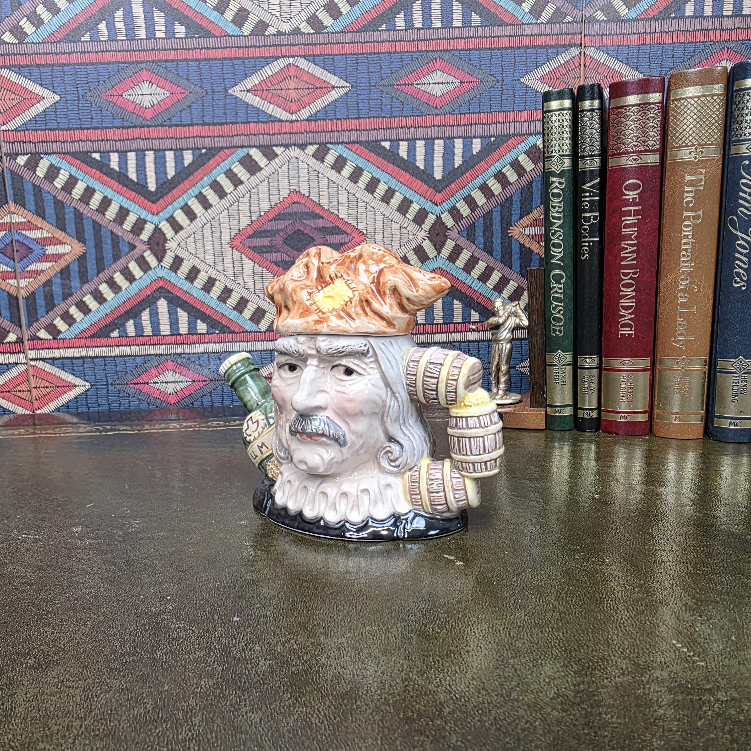 Leonardo Collection Rum Bottle King Teapot Character Ceramic Novelty Tea Pot Tavern Decor