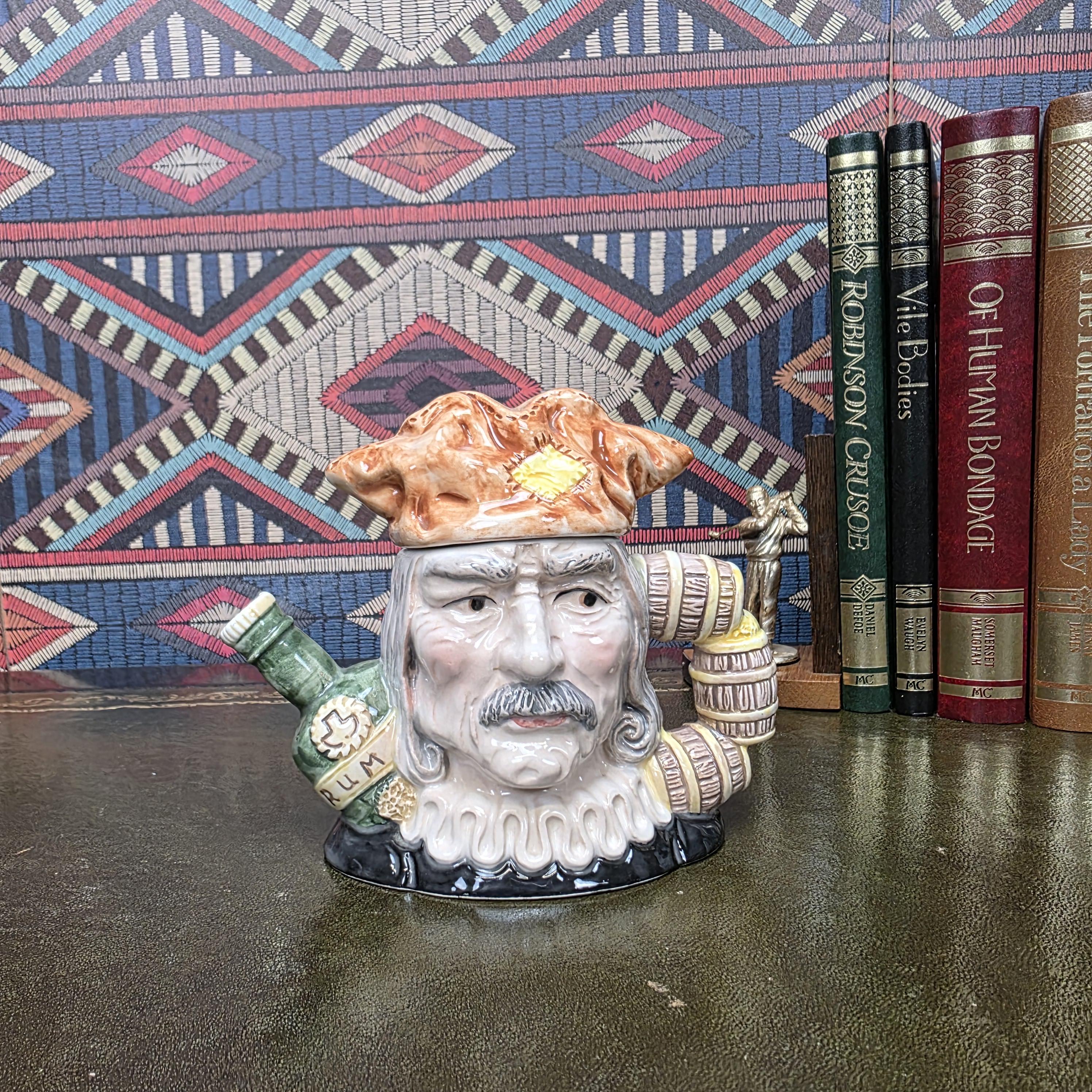 Leonardo Collection Rum Bottle King Teapot Character Ceramic Novelty Tea Pot Tavern Decor