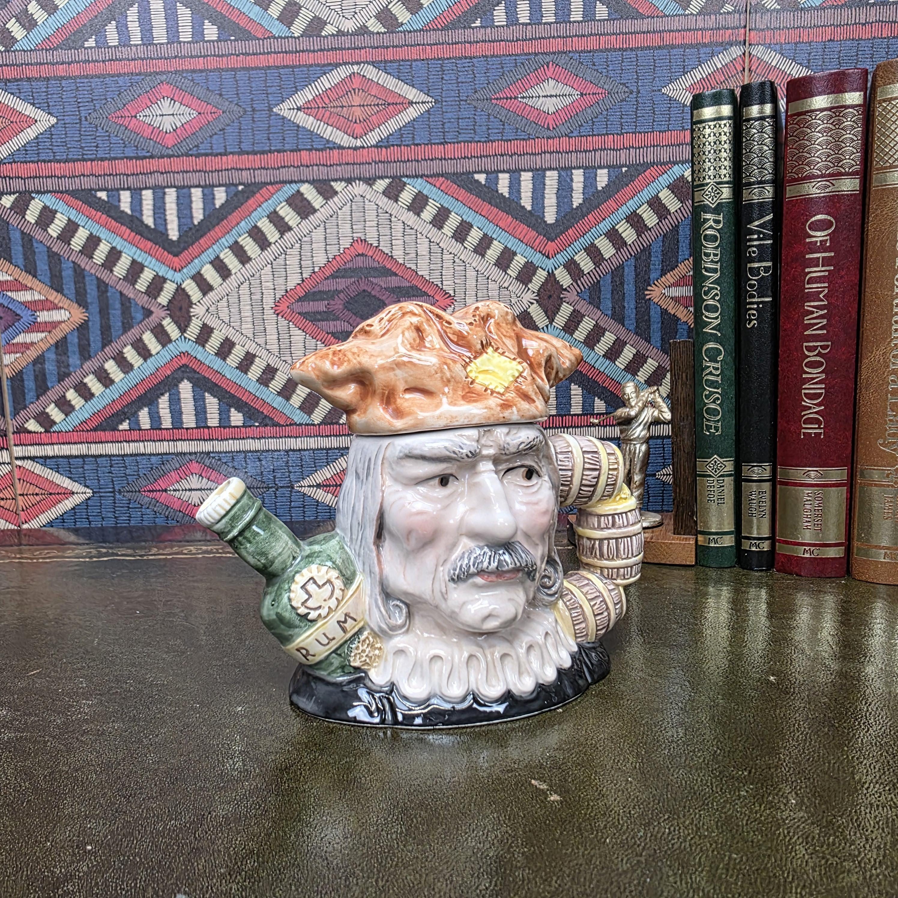 Leonardo Collection Rum Bottle King Teapot Character Ceramic Novelty Tea Pot Tavern Decor