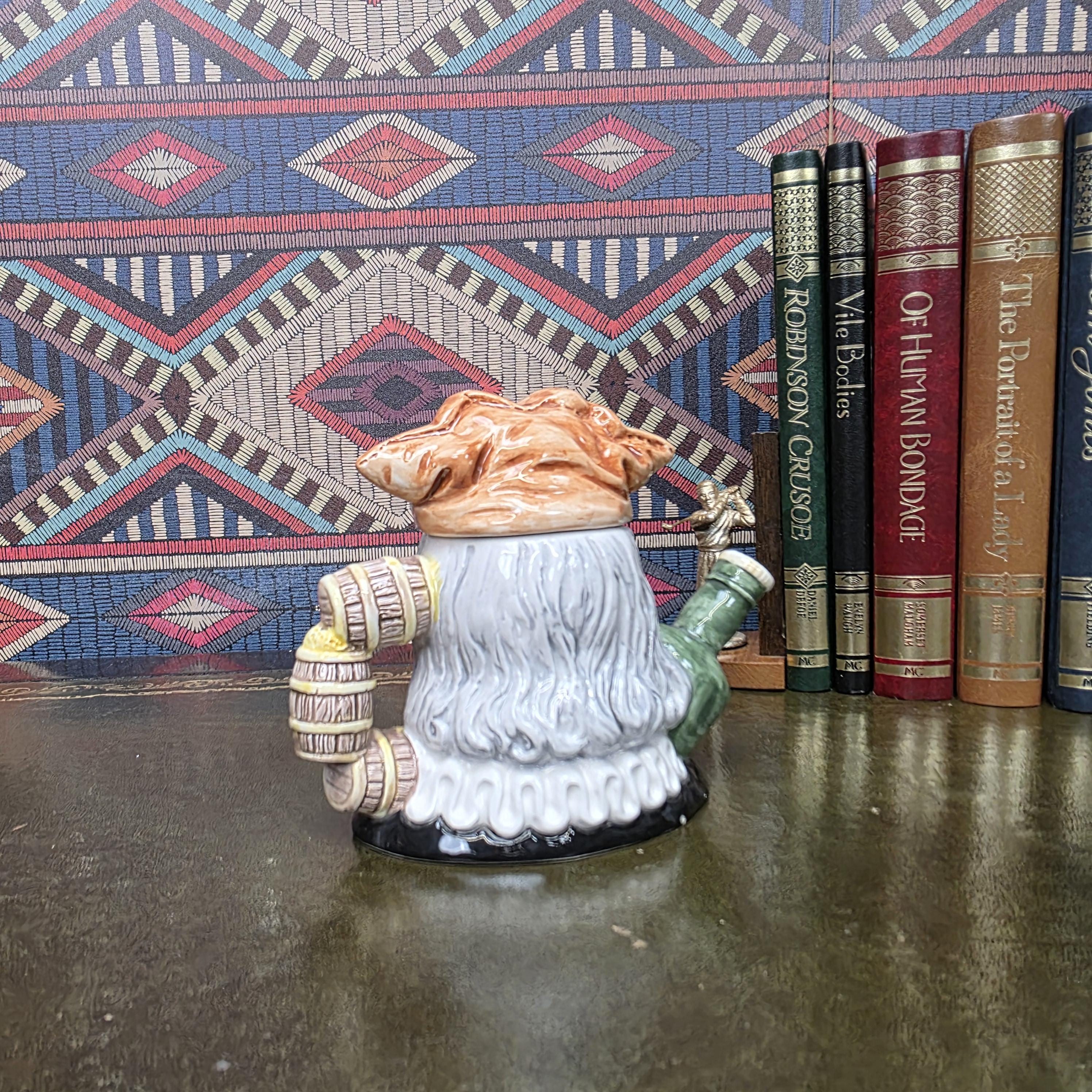 Leonardo Collection Rum Bottle King Teapot Character Ceramic Novelty Tea Pot Tavern Decor