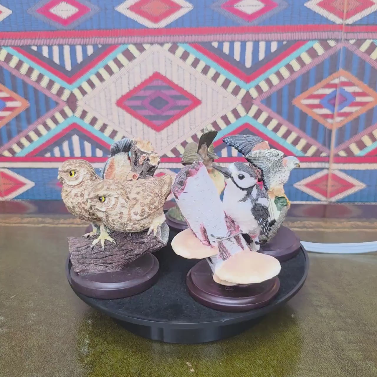 Kestrel Bird Figurine Reader's Digest 2004 Hand Painted Falcon Sculpture Andy Pearce Wildlife Collectible