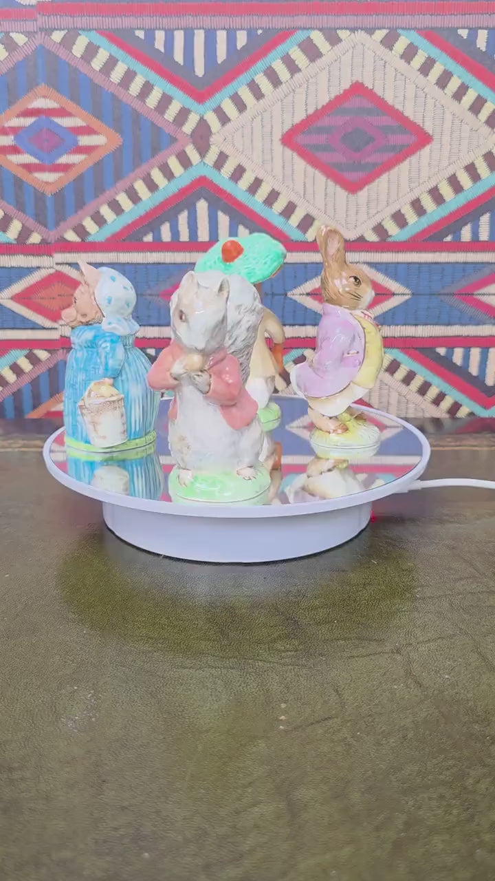 Beatrix Potter Benjamin Bunny Figurine Royal Albert 1989 Porcelain Rabbit Figure Vintage English Collectible