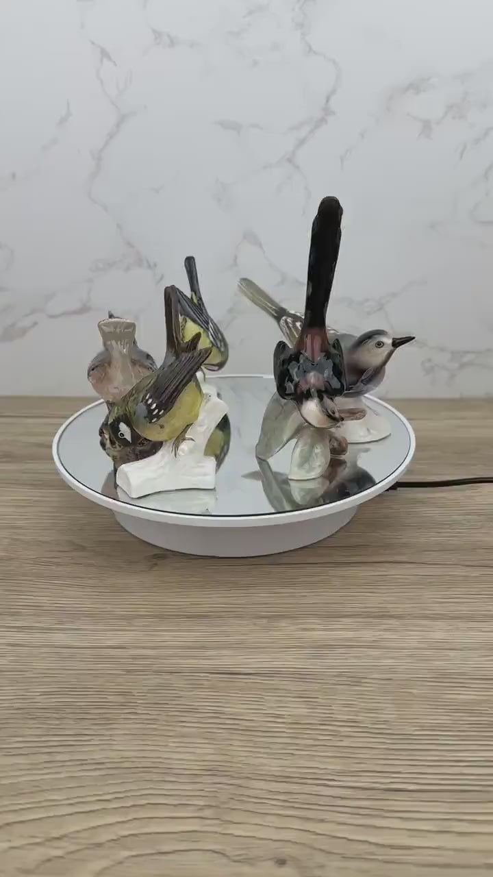 Vintage Goebel Hummel Titmouse Porcelain Bird Figurines, Western Germany