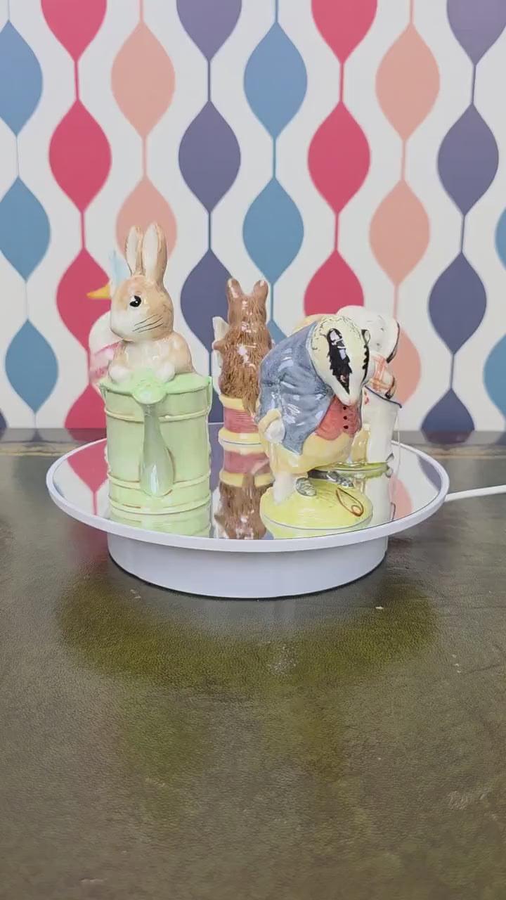 Royal Albert Tommy Brock Figurine Beatrix Potter Badger Character Collectible English Ceramic Storybook Figure
